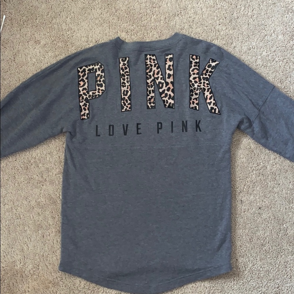 pink crewneck
